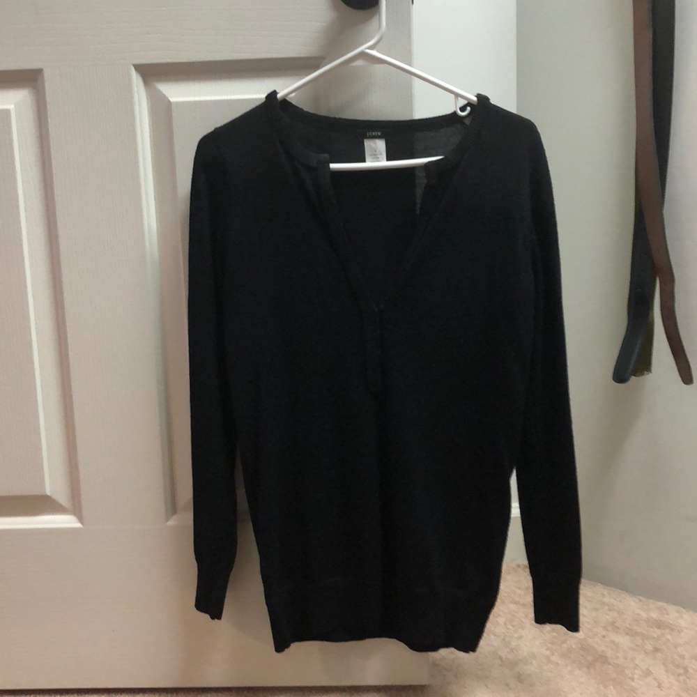 J Crew merino wool pop over tunic, Small